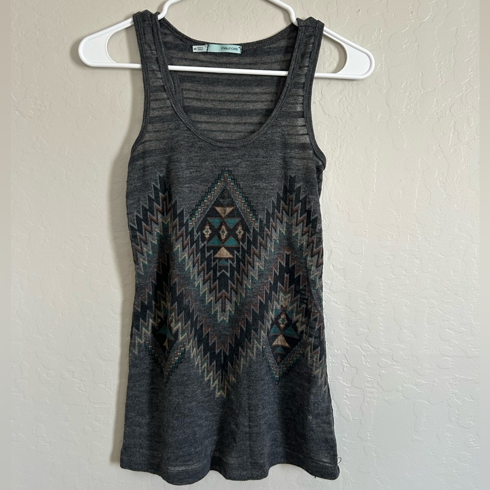 Maurices tribal print tank top